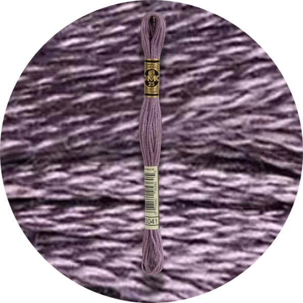DMC Mouliné Spécial 25 Broderigarn, Ensfarvet, Blå/Lilla nuancer